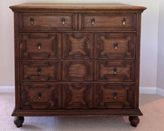Jacobean 5-Drawer Chest of Drawers. Measures 42" W x 21.5" x 40" H. Photo 1 of 4. 