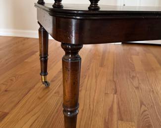 Mike Bell, Inc. Mahogany Hot Toddy Coffee Table on Casters. Measures 52" W x 20" D x 19"  H. Photo 2 of 3. 