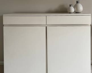 Particle Board Storage Cabinet. Measures 50" W x 18" D x 40" H. Photo 1 of 2. 