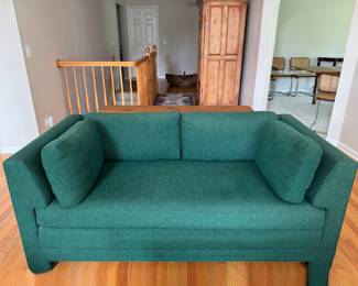 Mike Bell Wool Upholstered Sofa. Measures 66" W x 34" D x 18" Seat Height. Photo 1 of 4. 