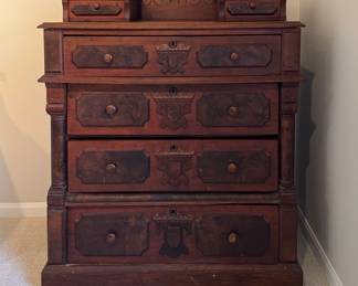 Eastlake Bachelors Chest of Drawers. Measures 39" W x 20" D x 45" H. Photo 1 of 4. 