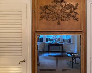 Mike Bell, Inc. Sourced Louis XVI Style Pine Trumeau Mirror. Measures 44" W x 87" H. Photo 1 of 7. 