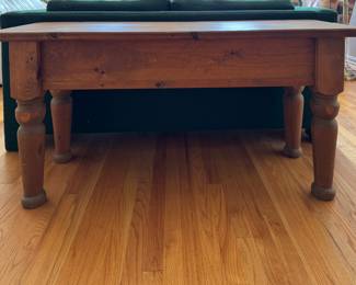 Pine Low Console Table. Measures 53" W x 18" D x 26" H. Photo 1 of 4. 