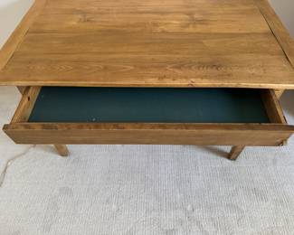 Mike Bell, Inc. Sourced Pine Desk / Farmhouse Style Table with Drawer. Measures 52" x 34" H with 24.5" Clearance. Photo 4 of 4. 