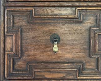 Jacobean 5-Drawer Chest of Drawers. Measures 42" W x 21.5" x 40" H. Photo 2 of 4. 