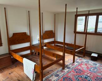 Leonard’s maple twin beds