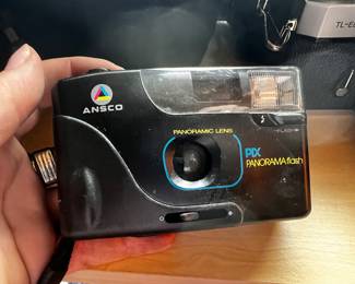 Ansco panoramic lens camera PIX panorama flash