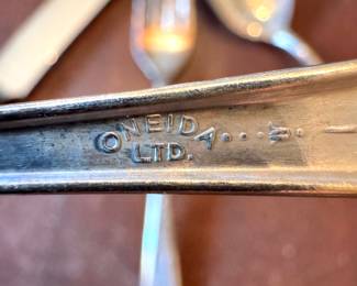 Oneida Ltd. Silverplate Flatware – Marked, Vintage Dining Collection