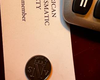 American Numismatic Society pin 25-year member