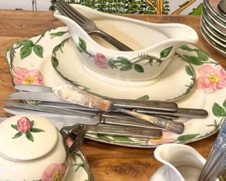 Franciscan Desert Rose Dinnerware Set – Hand Painted Pink Rose China USA
