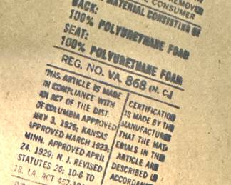 Stoneville Furniture Co. Maker’s Label – Vintage Dining Set – Mid-Century Retro Furniture