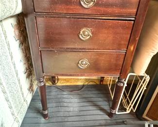 Vintage sewing side table 