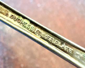 Marked "DUCHESS SILVER PLATE."