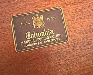 Columbia Furniture Magazine Stand with Spindles and Storage Drawer