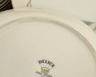 Delice L&M Fine China Japan – Crown Mark Backstamp on Vintage Dinnerware