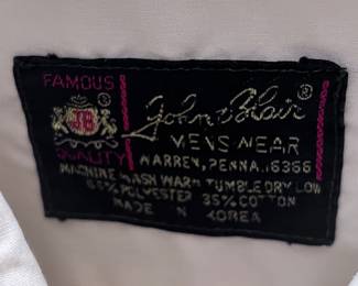 John Blair mens wear 