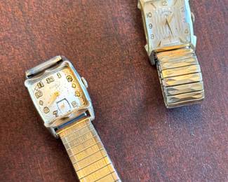 Vintage Elgin & Lord Elgin Shockmaster Watches – Gold Tone Men’s Wristwatches