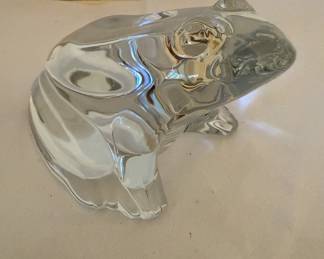 Baccarat Crystal Frog