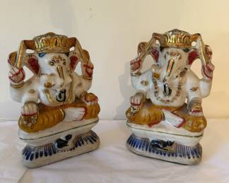 Alabaster Bookends