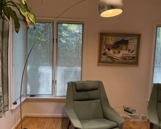 Mid- Century chrome arc lamp