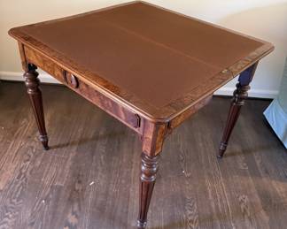 Antique Burled Card Table