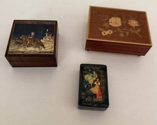 Vintage Lacquered Boxes