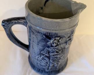 Antique Salt Glaze Beer Pitcher