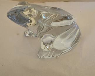 Baccarat Crystal Frog