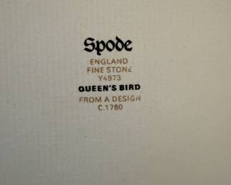 Spode "Queen's Bird" China Set