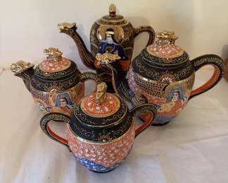 Vintage Dragonware Tea Set