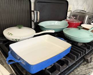 Vintage Enamel Cast Iron Cookware