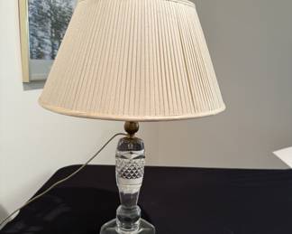 Vintage HEAVY Crystal Lamp