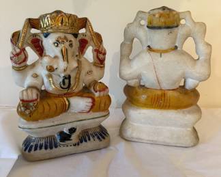 Alabaster Bookends