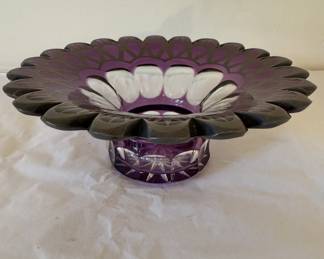 Antique Silver Overlay Amethyst bowl