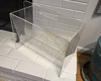 Lucite Magazine Stand