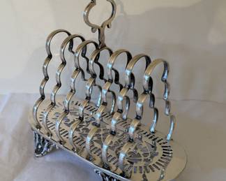 Antique Silver plate Toast Server