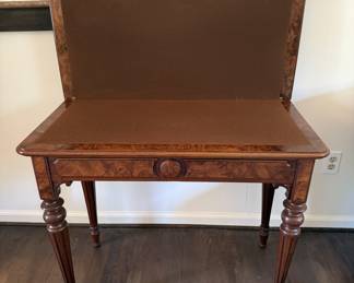 Antique Burled Card Table