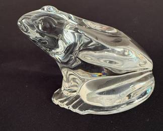 Baccarat Crystal Frog