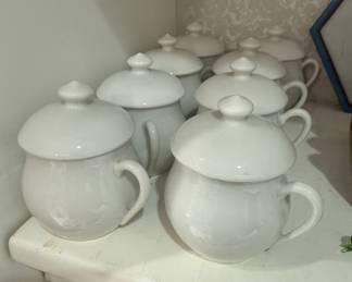 Porcelain Pot de Creme - Set