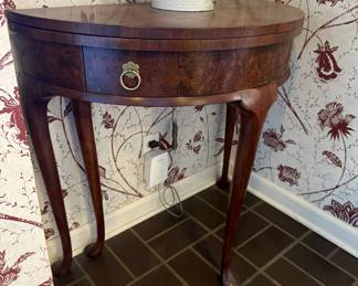 Baker Burled Flip top Card Table