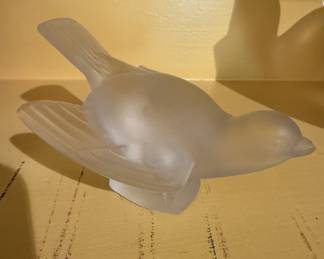 Lalique Crystal Sparrow
