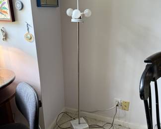 MCM Marble Base Floor Lamp