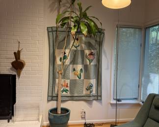 Live tree in Glazed Pottery Pot