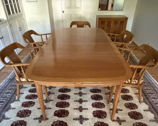 Tomlinson Mid-Century Modern Extension Dining Table & Chairs