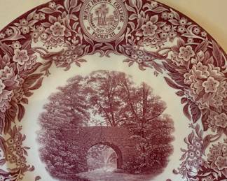 Vintage Wedgwood Mt. Holyoke College Plates - 6