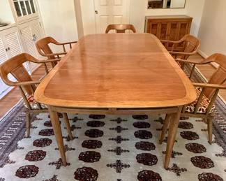 Tomlinson Mid-Century Modern Extension Dining Table & Chairs