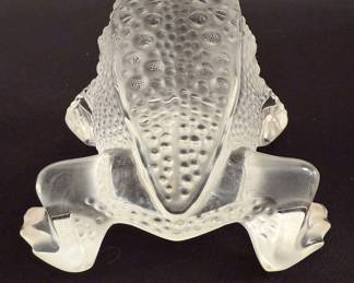 Lalique Crystal Frog
