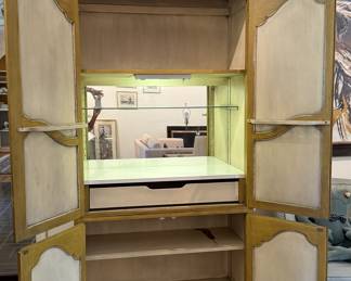 Vintage Armoire/Bar w/light
