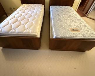 Mahogany Twin beds