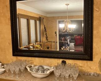 beveled wall mirror 58x46